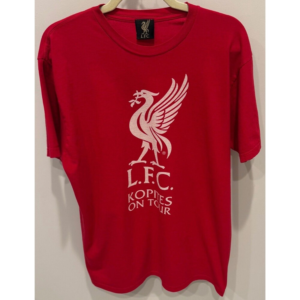 Liverpool Football Club L.F.C. - Kopites on Tour T-Shirt - Men's Large - Red